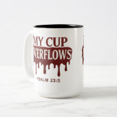 Ma coupe déborde Psaume 23:5 Mug (Devant gauche)
