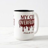 Ma coupe déborde Psaume 23:5 Mug (Devant droit)