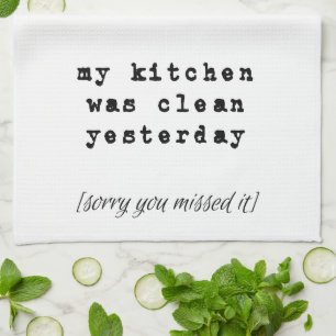Ma Cuisine Était Propre Hier Serviette De Cuisine