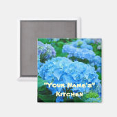 Ma Cuisine ! Fleurs magnets Blue Hydrangea (Recto/Verso)