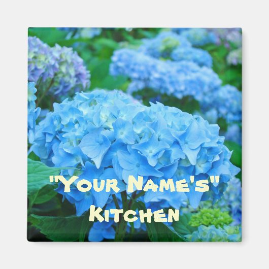 Ma Cuisine ! Fleurs magnets Blue Hydrangea (Devant)