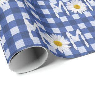 Ma Daisy op Gingham Cadeaupapier