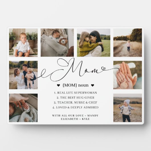 Ma Definition Moederdag Photo Collage Keepomwille Fotoplaat (voorkant)