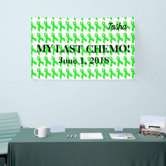 Ma dernière bannière de célébration de chimio (Salon professionnel)