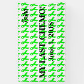 Ma dernière bannière de célébration de chimio (Vertical)