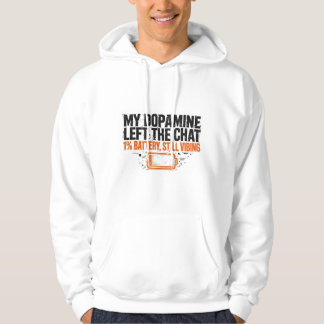 Ma dopamine a quitté le chat Funny ADHD Sweat à ca