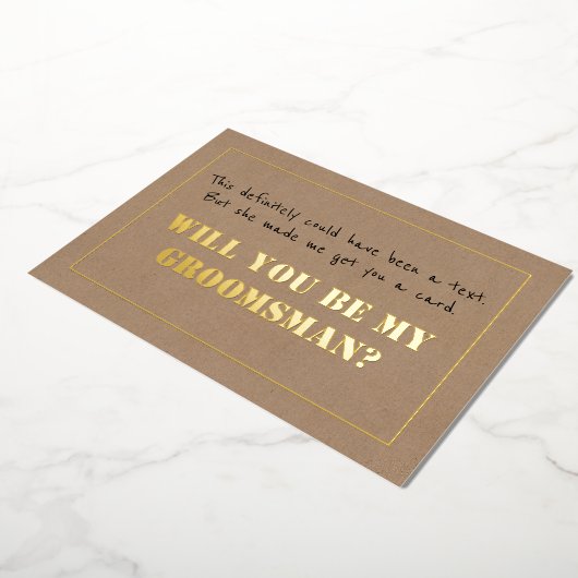 M'a fait t'acheter une carte drôle de proposition  (Rotation)