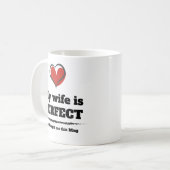 Ma femme est Parfaite, elle m'a acheté cette Mug (Devant gauche)