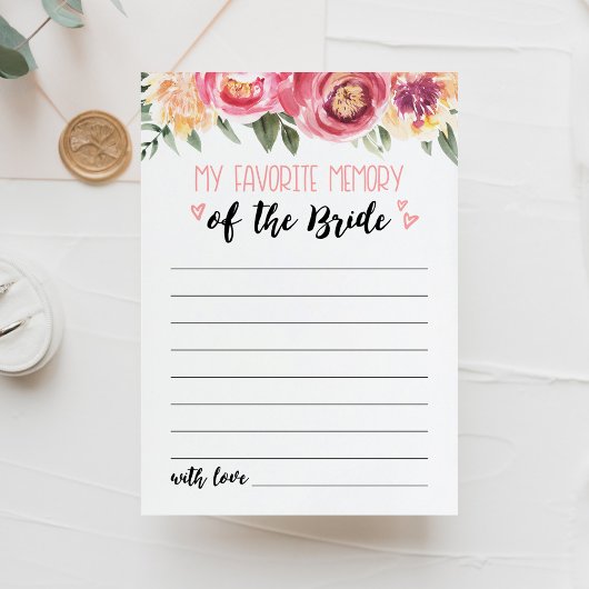 Ma Fête des mariées mémoire préférée ou la carte H