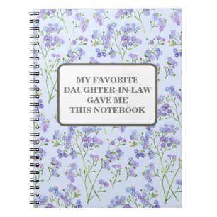 MA FILLEULE PRÉFÉRÉE M'A DONNÉ CE CAHIER