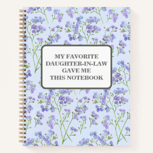 MA FILLEULE PRÉFÉRÉE M'A DONNÉ CE CAHIER