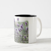 Ma grâce Fleurs violettes Bible Verse Mug (Devant droit)
