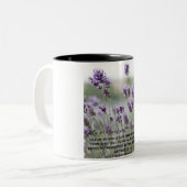Ma grâce Fleurs violettes Bible Verse Mug (Devant gauche)