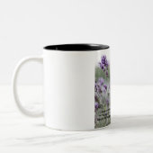 Ma grâce Fleurs violettes Bible Verse Mug (Gauche)