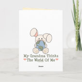 Ma Grand-Mère Pense Que Le Monde De Ma Carte De Vo (Dos)