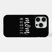 Ma Hustle | Modern Script Black Moederdag iPhone Hoesje (Achterkant horizontaal)