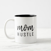 Ma Hustle | Modern Stijlvol Moederdag Tweekleurige Koffiemok (Links)