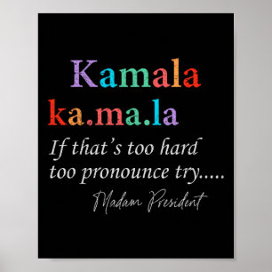 Ma La Kamala Harris Definitie Mevrouw President 20 Poster