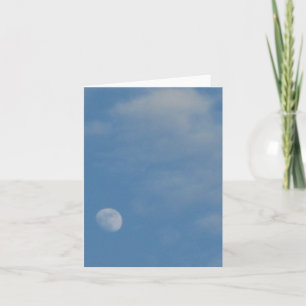Ma Lune de jour - Carte Portrait personnalisée