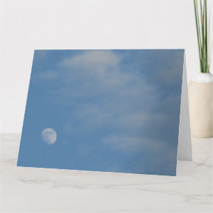 Ma Lune de jour - Grande carte de voeux paysager