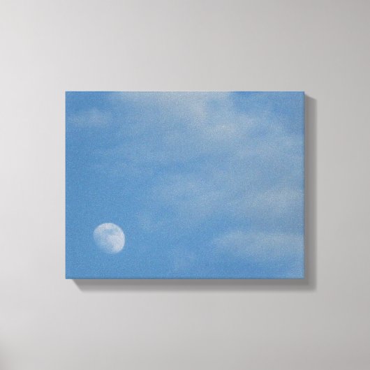 Ma Lune de jour - Toile enveloppée de brillance de (Recto)