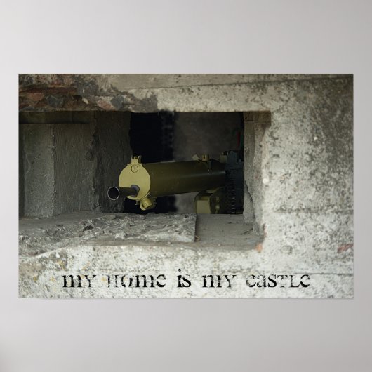 Ma maison est mon affiche de château (Devant)