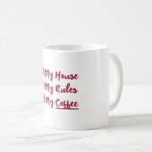 Ma Maison Mes Règles Mon Café Mug (Devant droit)