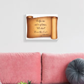 MA MAISON SERA LE SEIGNEUR poster toile Imprimer (Insitu(Salon))