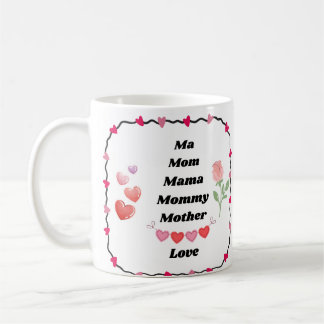 Ma, mama, mama, mama, moeder op een koffiemok