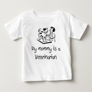 Ma maman est un T-shirt infantile vétérinaire