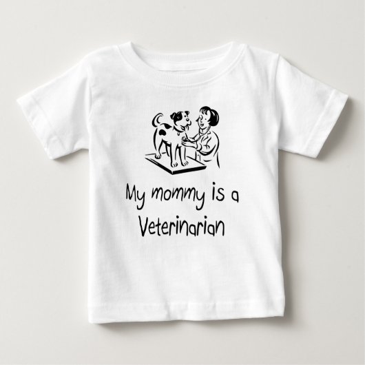 Ma maman est un T-shirt infantile vétérinaire (Devant)