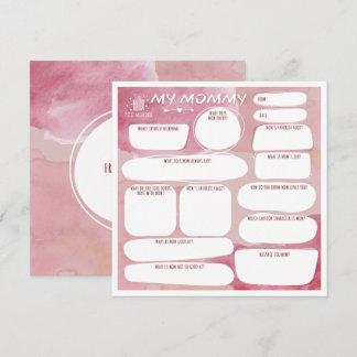 Ma maman_personnalisable carte de remerciements