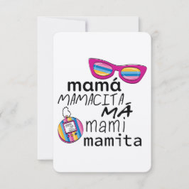 Má Mami Mamita uit de 90 Bedankkaart