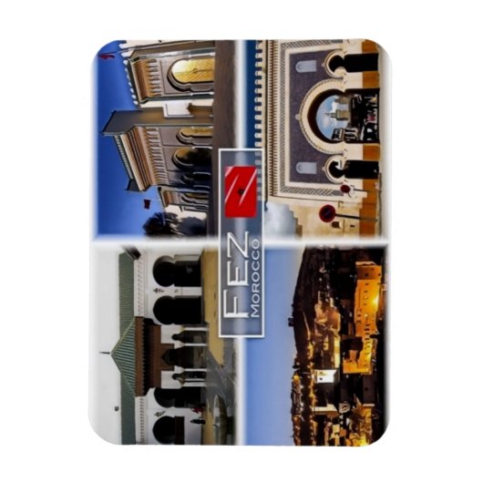 MA Maroc - Fès - Magnet (Vertical)