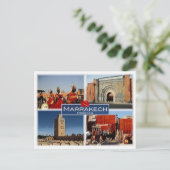 MA Maroc - Marrakech - Carte postale (Debout devant)