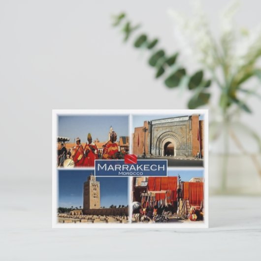MA Maroc - Marrakech - Carte postale (Debout devant)