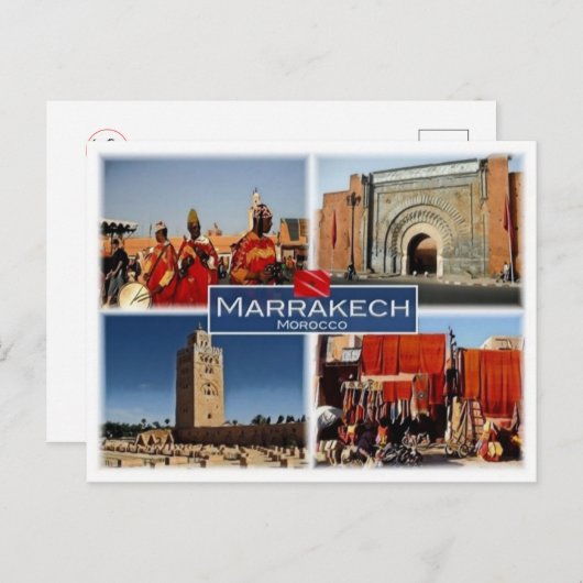 MA Maroc - Marrakech - Carte postale (Devant / Derrière)
