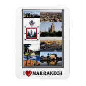 MA Maroc - Marrakech - I Love Mosaic - Magnet (Vertical)