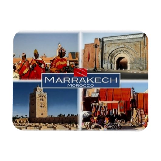 MA Maroc - Marrakech - Magnet (Horizontal)