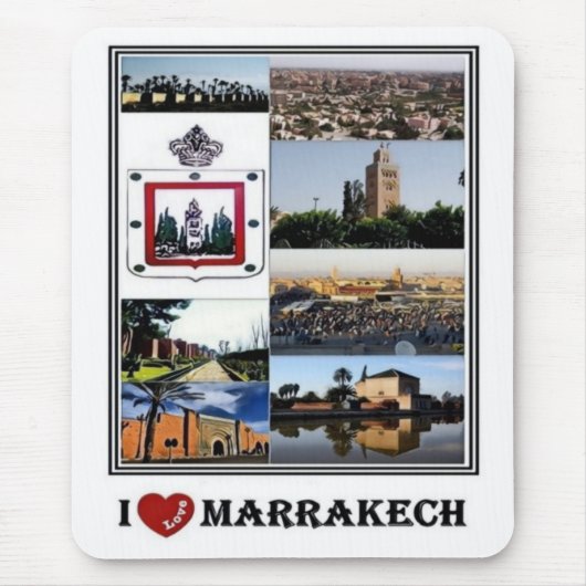 MA Marokko - Marrakech - I Love Mosaic - Muismat (Voorkant)