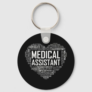 MA Medical Assistant Heart Love T Shirt Gift Clini Sleutelhanger