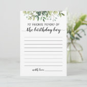 Ma Mémoire Préférée De La Carte Enfant Anniversair (Debout devant)