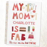 Ma mère est fabuleuse Amusante personnalisée<br><div class="desc">Ma mère est Fab. Elle peut faire n'importe quoi. Pour toutes les mères fabuleuses,  incroyables et extraordinaires. Ne sont-ils pas géniaux ? Art original et lettrage à la main par Nic Squirrell. Modifiez le nom pour personnaliser.</div>