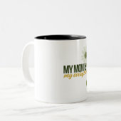 ma mère est mon mug tout - cœur touchant mère (Devant gauche)