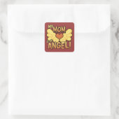 Ma Mère Est Un Sticker Carré Angel (Sac)