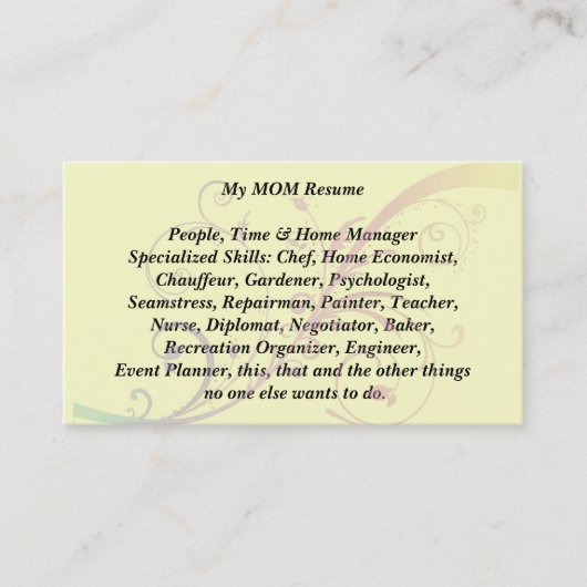 Ma mère reprend la carte d'appel fleurit (Devant)