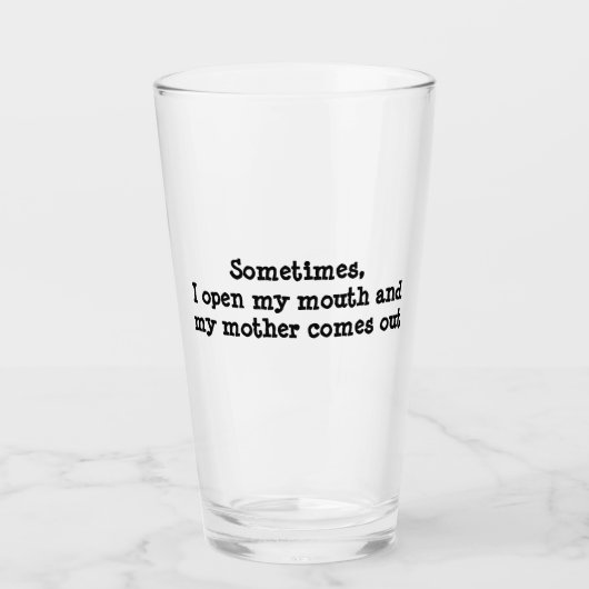 Ma mère sort du verre (Devant)