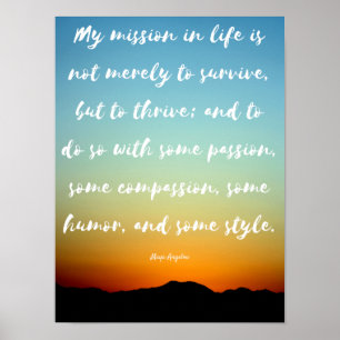 "Ma mission en affiche inspirée de la vie" -