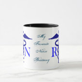 Ma Mug D'Infirmière Préférée (Personnaliser) (Centre)