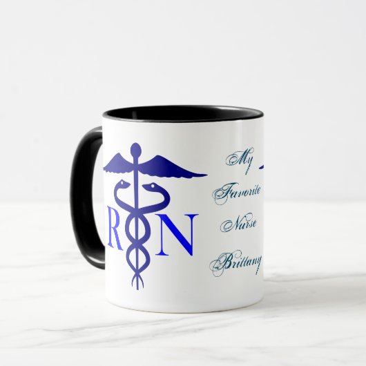 Ma Mug D'Infirmière Préférée (Personnaliser) (Devant gauche)